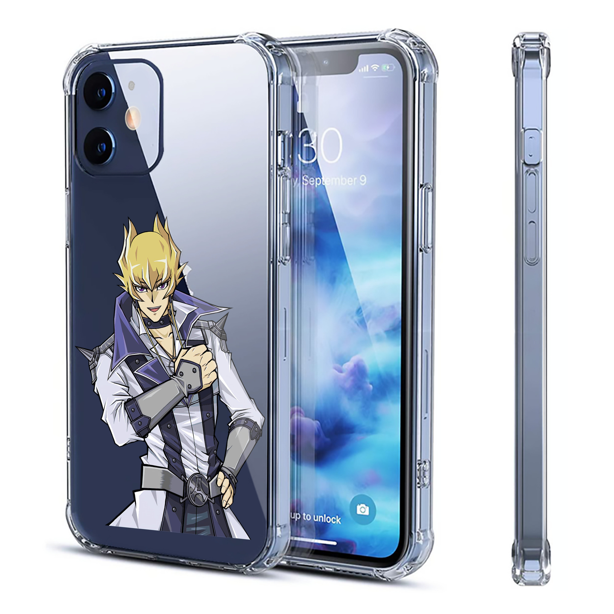 （画像用） 遊☆戯☆王 Yu-Gi-Oh! 【iPhone 12シリーズ対応】透明スマホケース（クリアソフトケース）